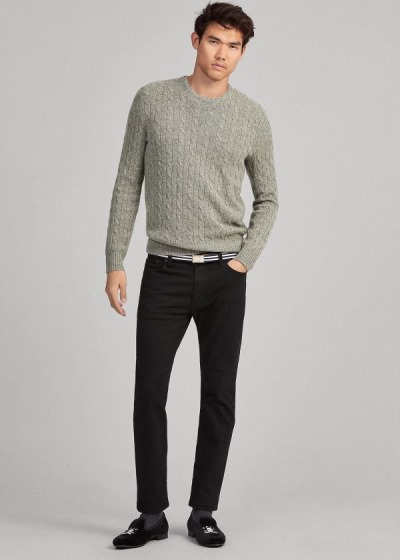 Men's Polo Ralph Lauren Cable-Knit Cashmere Sweater | 964187BUZ